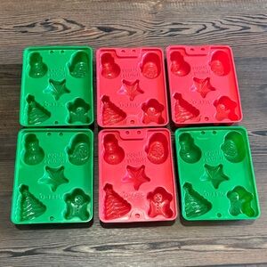 Set of 6 - Jell-O Christmas Jell-O Molds